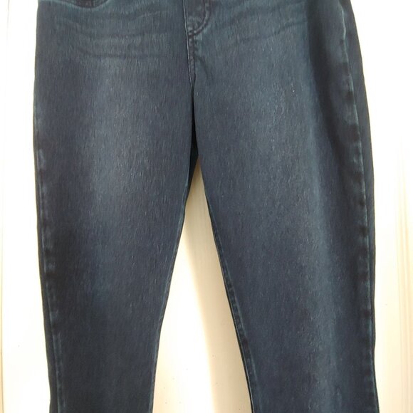 Spanx Jeanish Blue Denim Skinny Leggings Large - Picture 5 of 12